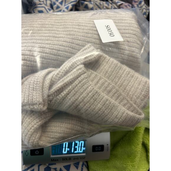 Vince Women's Cowl Neck Ribbed Pullover Sweater Size Small Cashmere Wool Tan - Picture 9 of 9